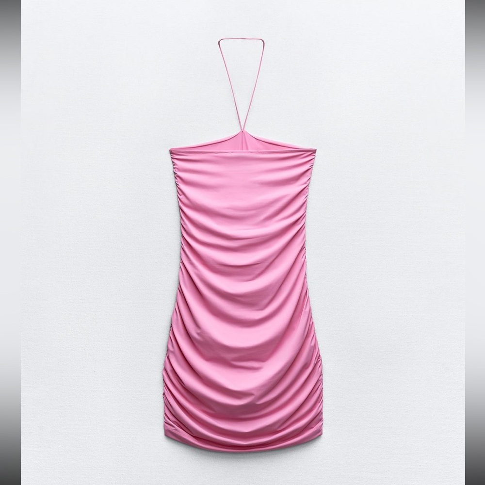 Zara polyamide ruched dress - Picture 5 of 13